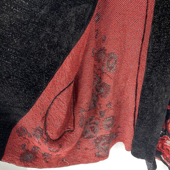 Fuzzi XXL Black Knit Open Front Cardigan Sweater - Picture 9 of 15